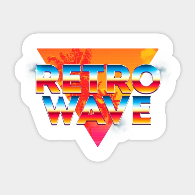 Retro wave Sticker by Kiboune